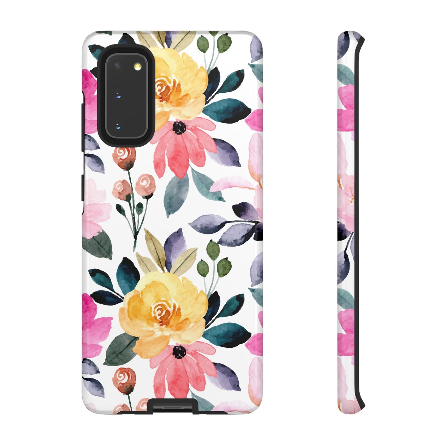 Blossoming Beauty – Samsung Galaxy Case with Watercolor Floral Design - BOGO Cases