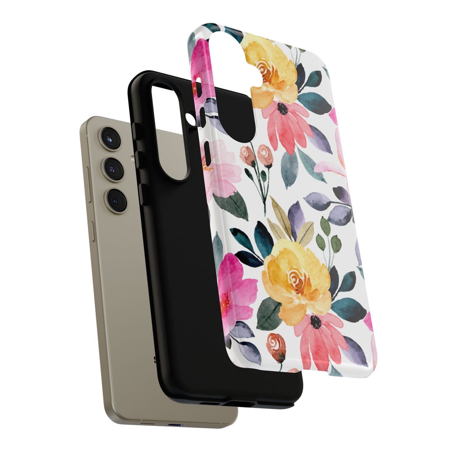 Blossoming Beauty – Samsung Galaxy Case with Watercolor Floral Design - BOGO Cases