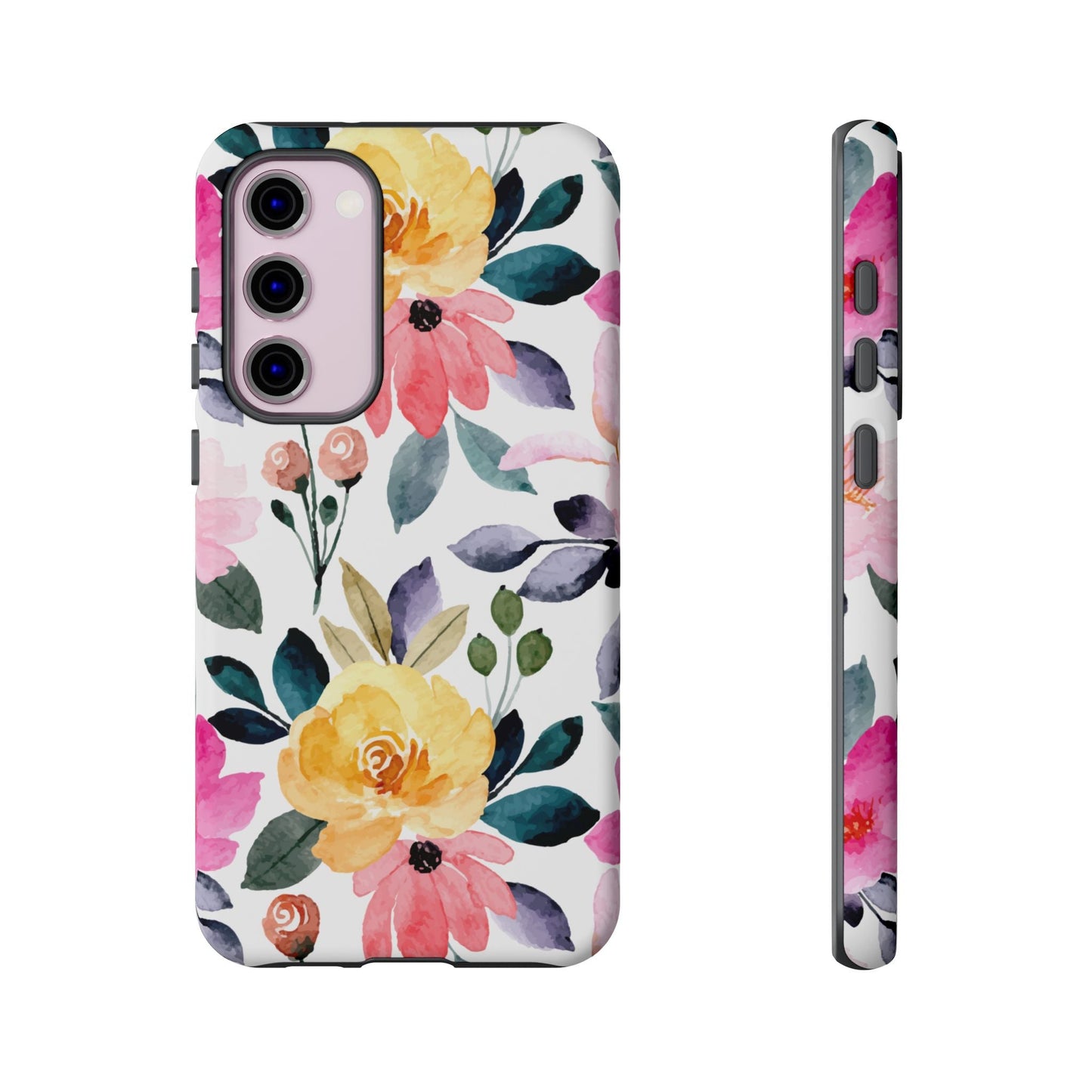 Blossoming Beauty – Samsung Galaxy Case with Watercolor Floral Design - BOGO Cases