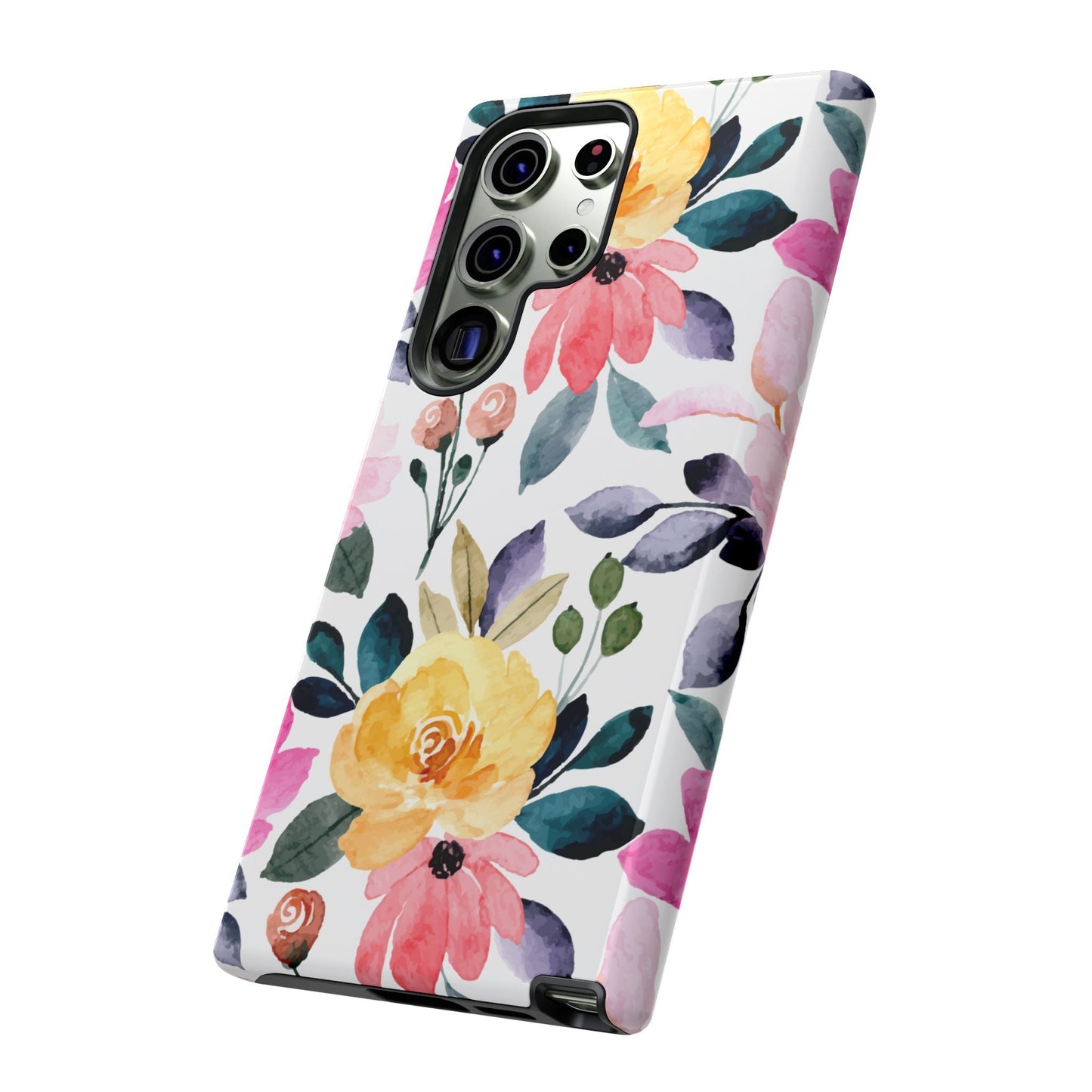 Blossoming Beauty – Samsung Galaxy Case with Watercolor Floral Design - BOGO Cases