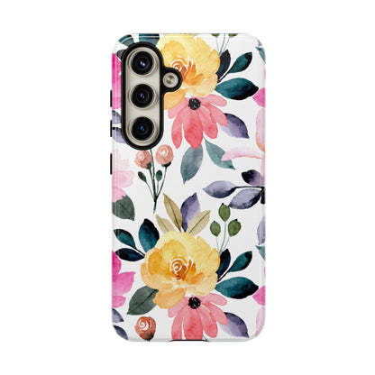 Blossoming Beauty – Samsung Galaxy Case with Watercolor Floral Design - BOGO Cases