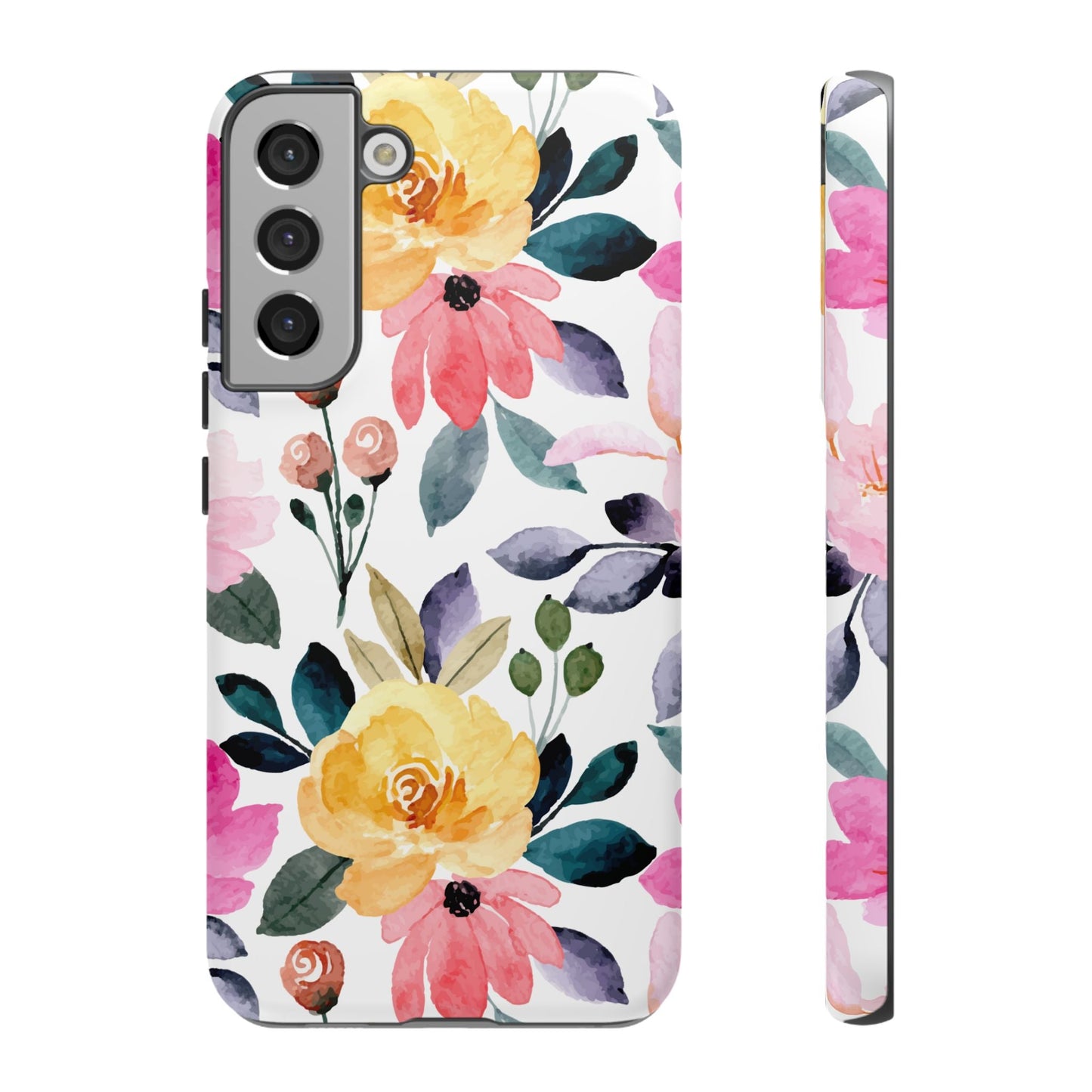 Blossoming Beauty – Samsung Galaxy Case with Watercolor Floral Design - BOGO Cases