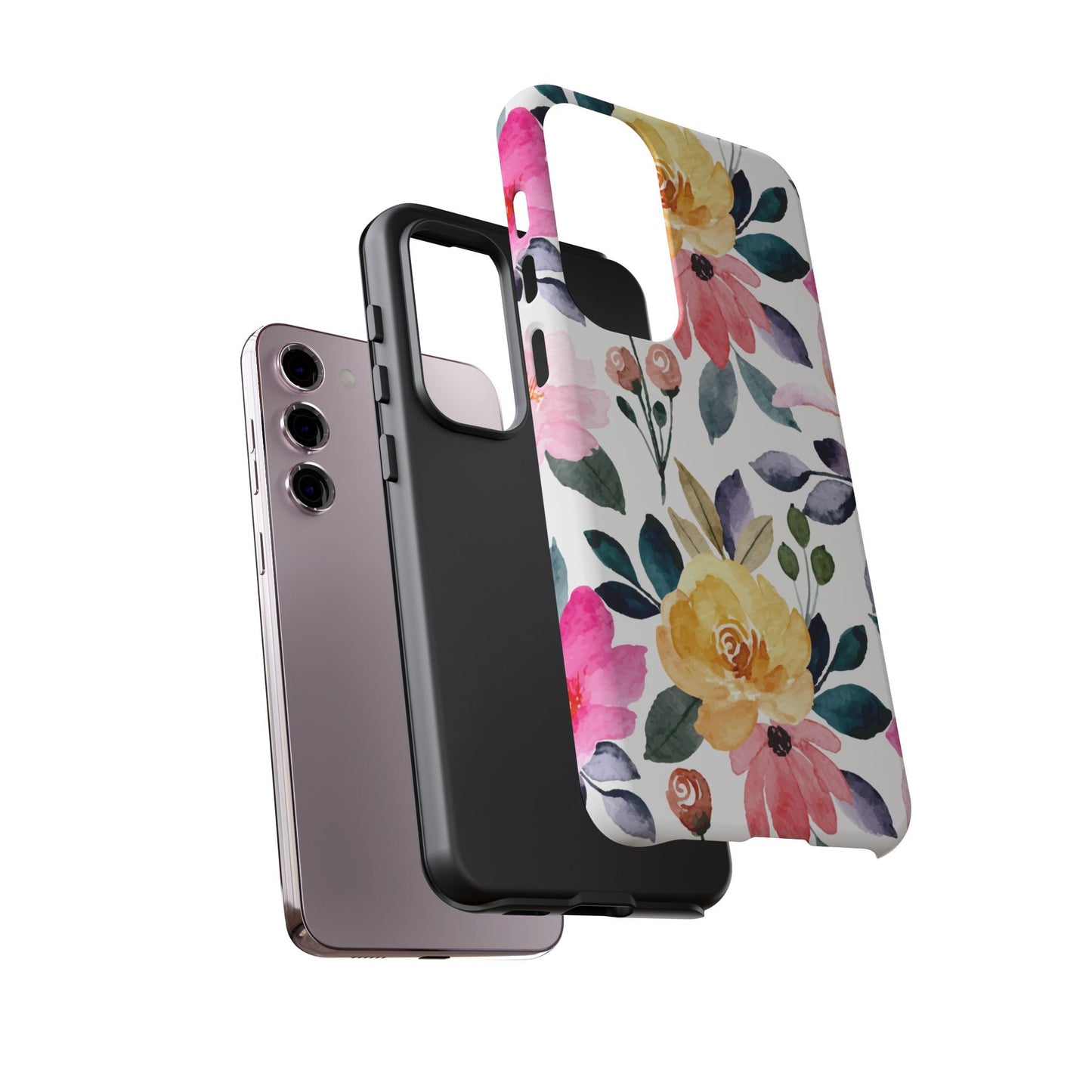 Blossoming Beauty – Samsung Galaxy Case with Watercolor Floral Design - BOGO Cases