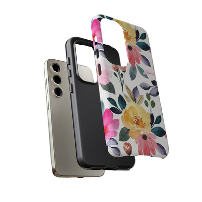 Blossoming Beauty – Samsung Galaxy Case with Watercolor Floral Design - BOGO Cases
