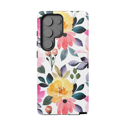 Blossoming Beauty – Samsung Galaxy Case with Watercolor Floral Design - BOGO Cases