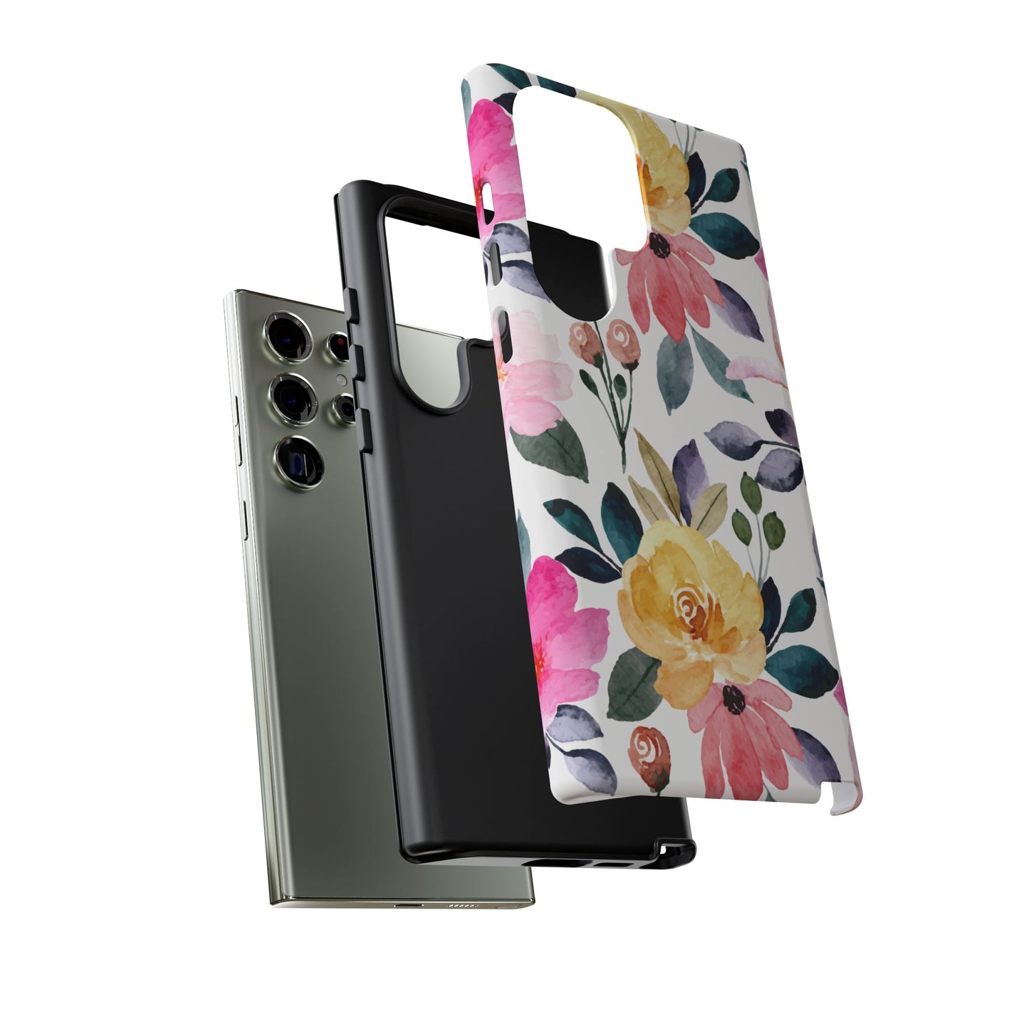 Blossoming Beauty – Samsung Galaxy Case with Watercolor Floral Design - BOGO Cases