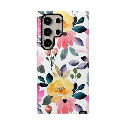Blossoming Beauty – Samsung Galaxy Case with Watercolor Floral Design - BOGO Cases