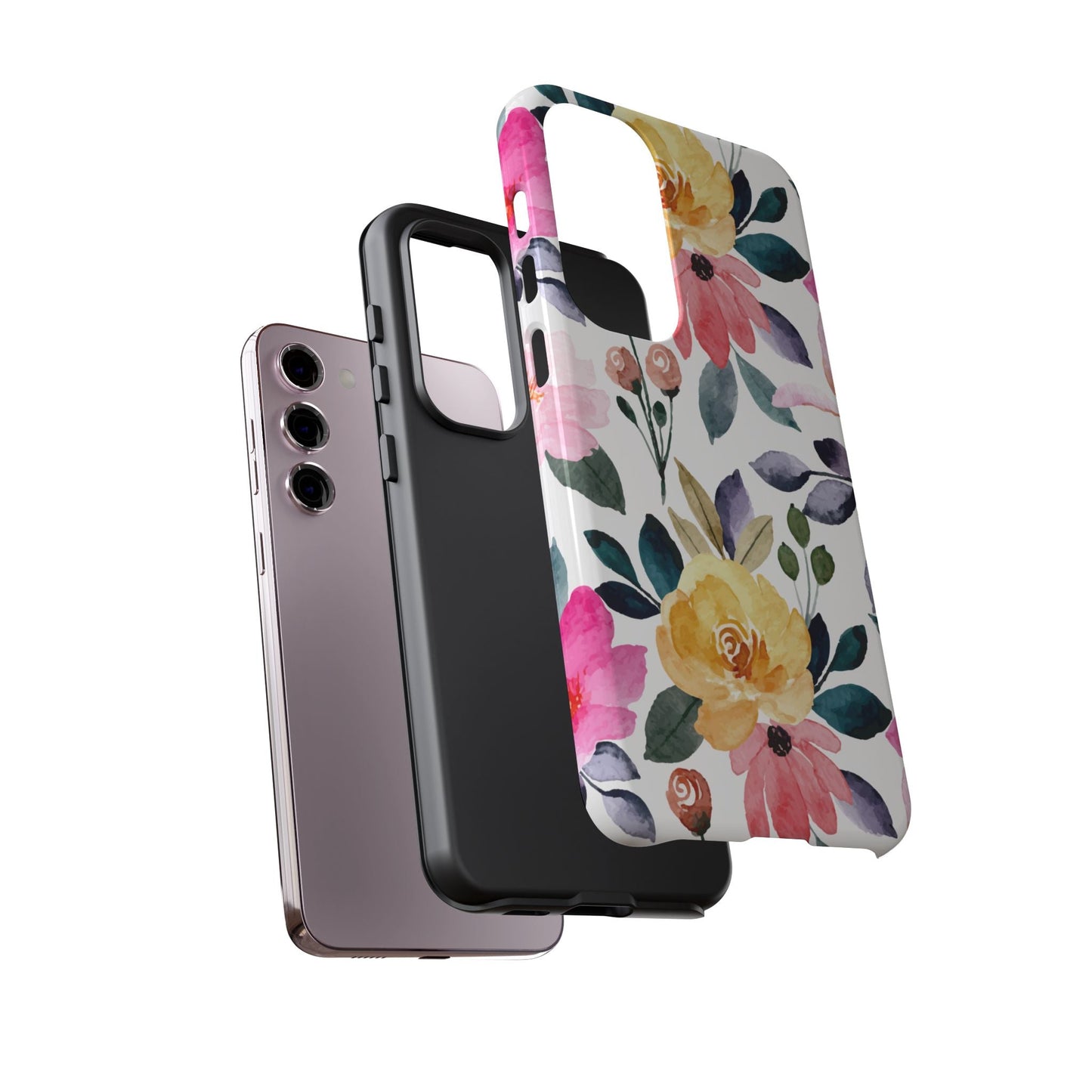 Blossoming Beauty – Samsung Galaxy Case with Watercolor Floral Design - BOGO Cases