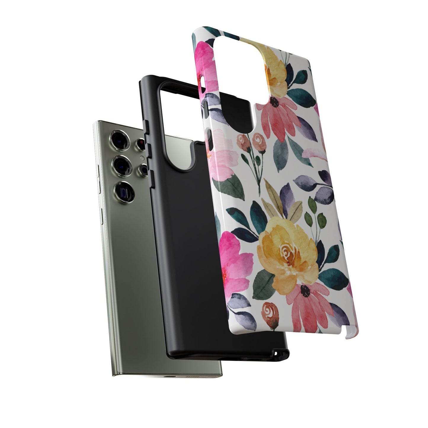 Blossoming Beauty – Samsung Galaxy Case with Watercolor Floral Design - BOGO Cases