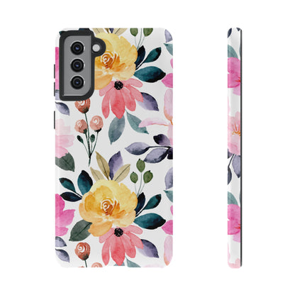Blossoming Beauty – Samsung Galaxy Case with Watercolor Floral Design - BOGO Cases