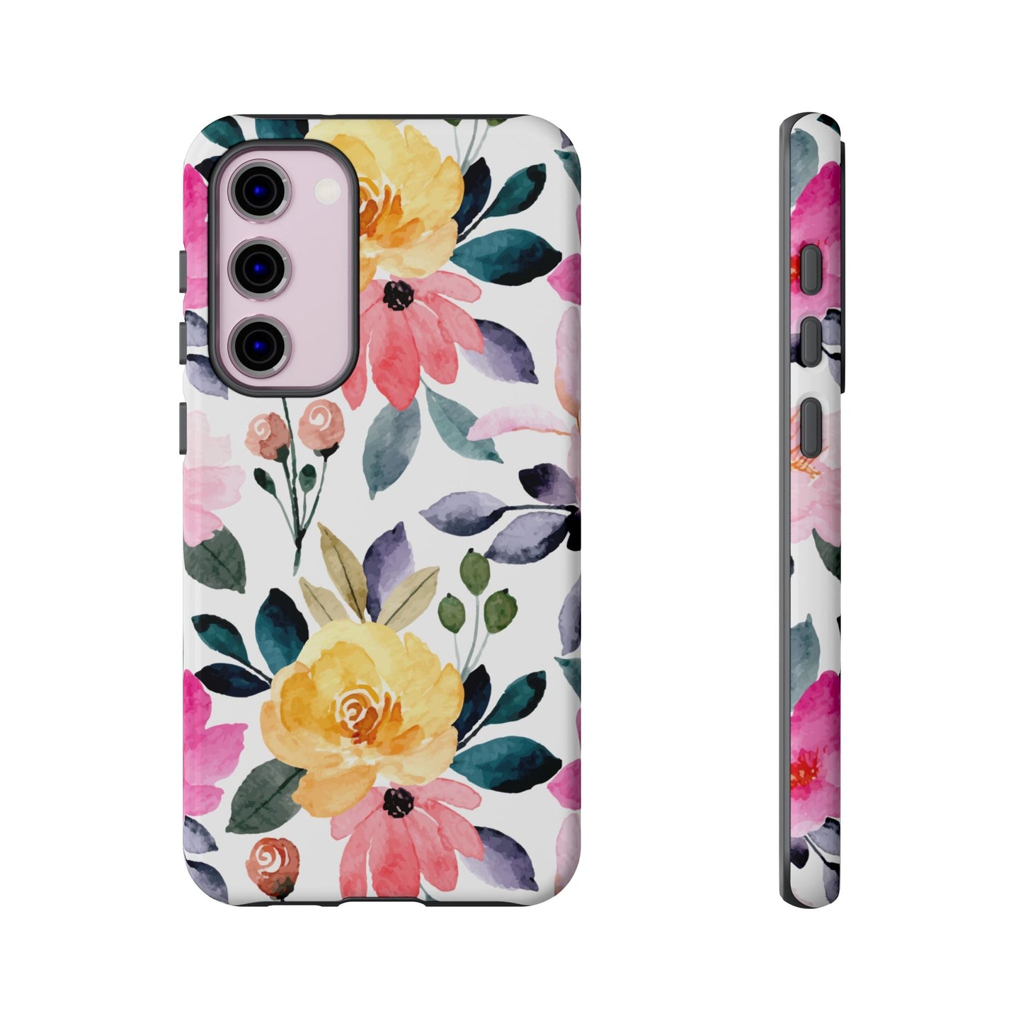 Blossoming Beauty – Samsung Galaxy Case with Watercolor Floral Design - BOGO Cases