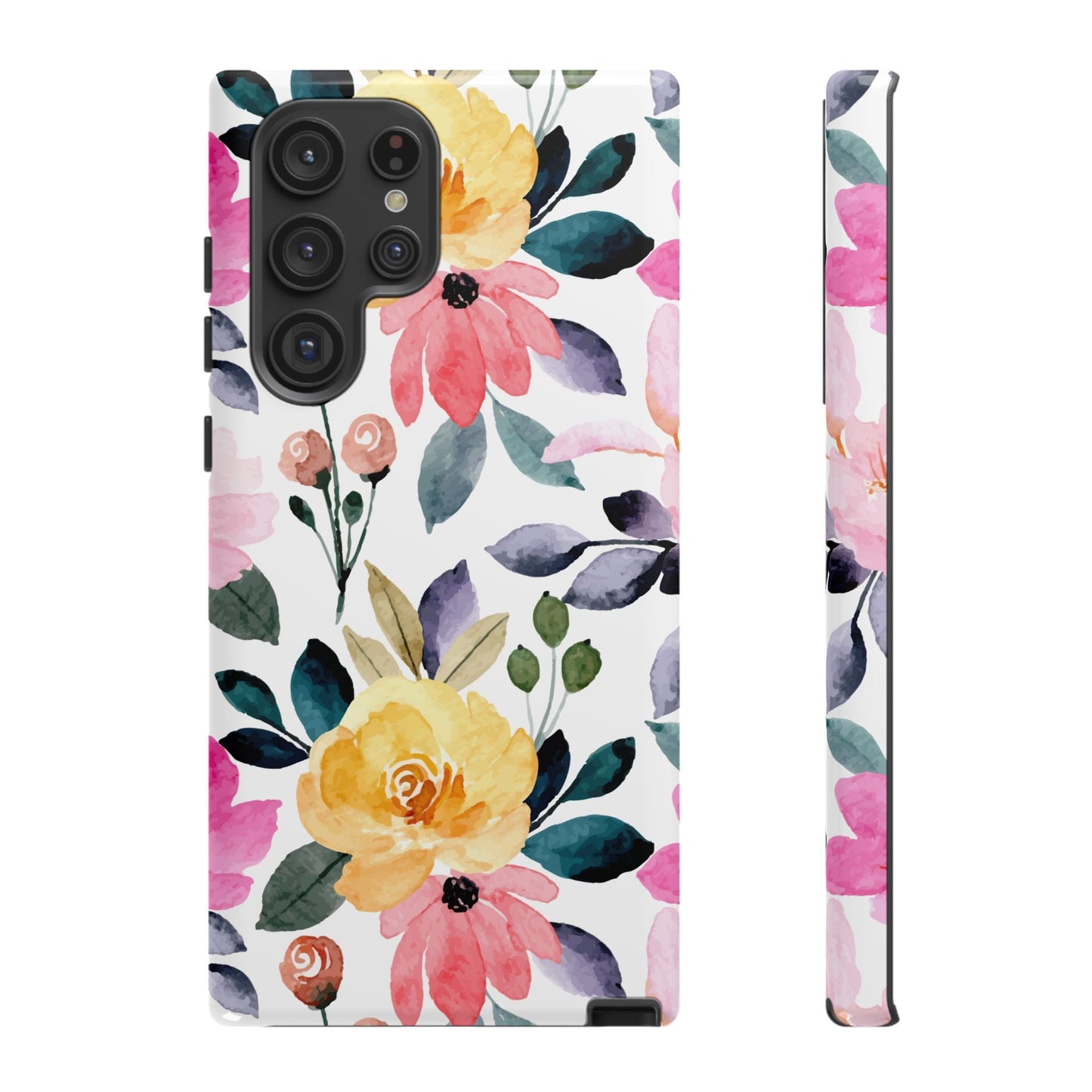Blossoming Beauty – Samsung Galaxy Case with Watercolor Floral Design - BOGO Cases