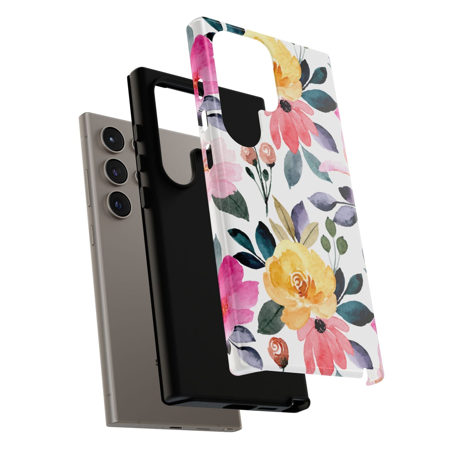 Blossoming Beauty – Samsung Galaxy Case with Watercolor Floral Design - BOGO Cases