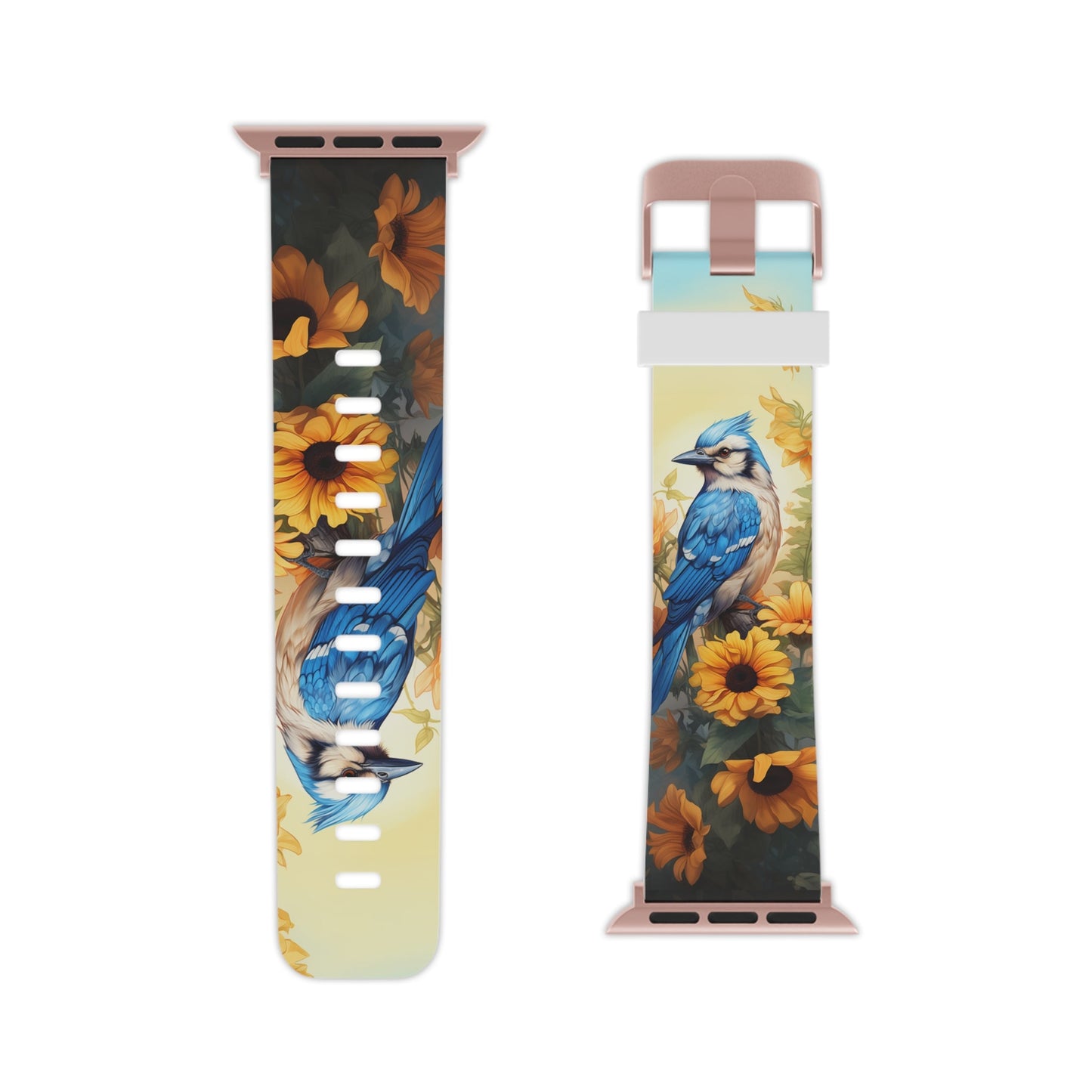 Blue Jay & Sunflowers Apple Watch Band - BOGO Cases