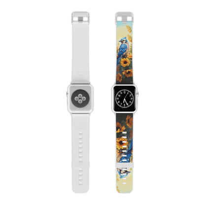 Blue Jay & Sunflowers Apple Watch Band - BOGO Cases
