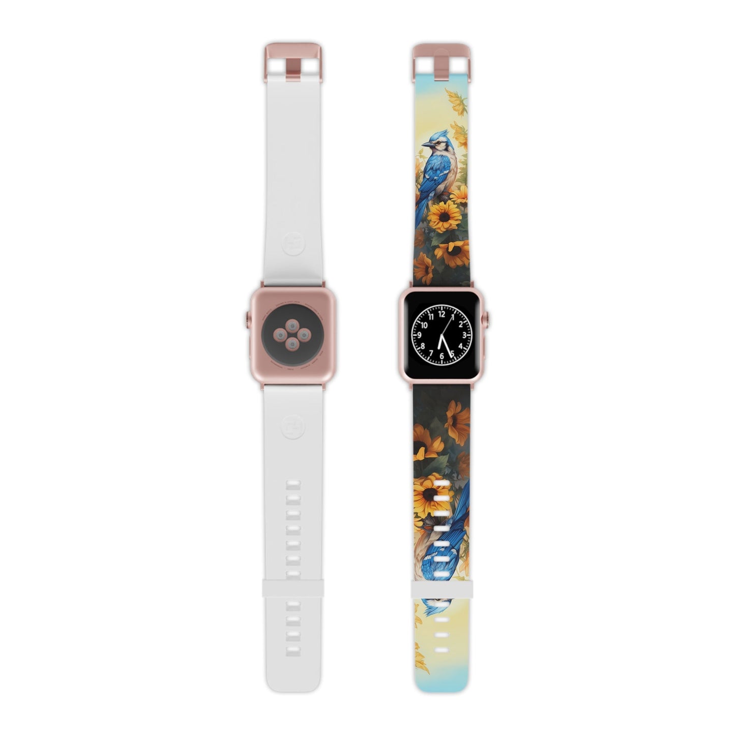 Blue Jay & Sunflowers Apple Watch Band - BOGO Cases