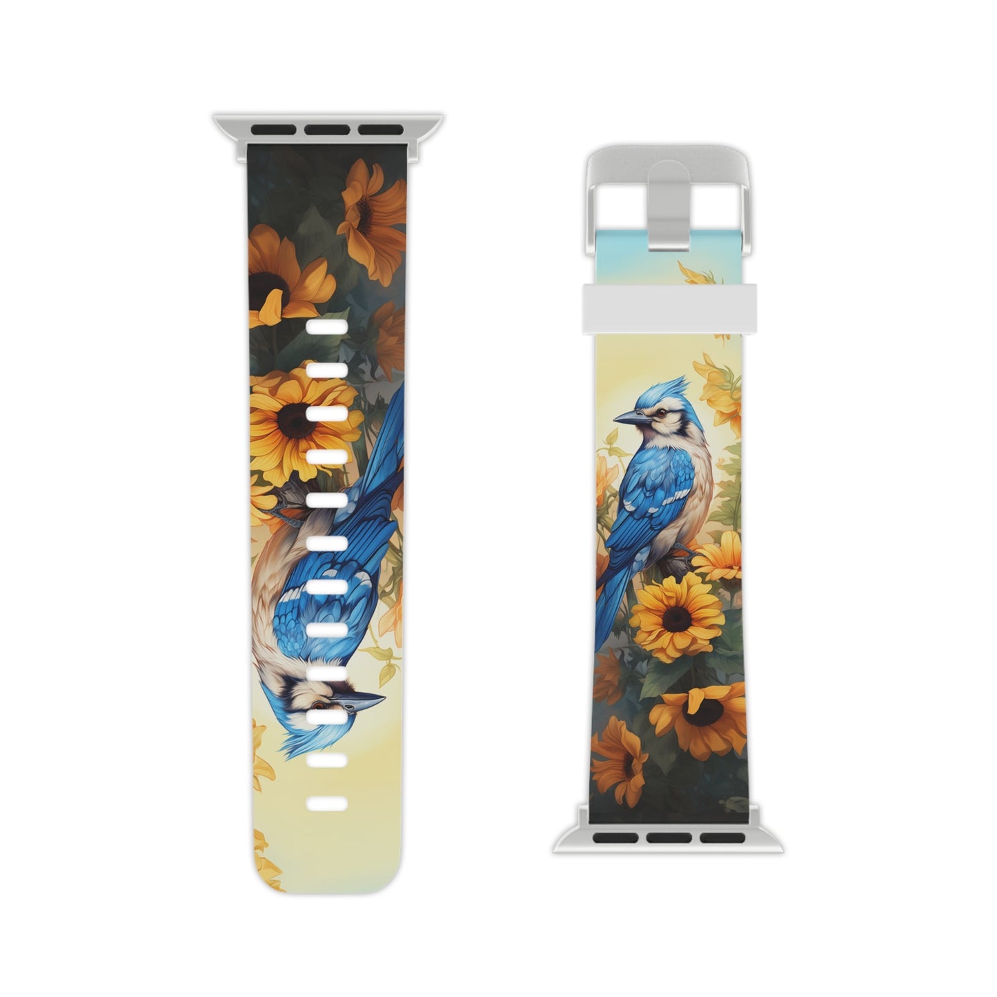 Blue Jay & Sunflowers Apple Watch Band - BOGO Cases