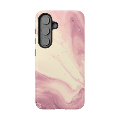 Blush Marble Glow – Samsung Galaxy Case with Rose Gold Swirl Design - BOGO Cases