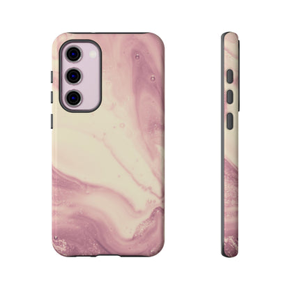 Blush Marble Glow – Samsung Galaxy Case with Rose Gold Swirl Design - BOGO Cases