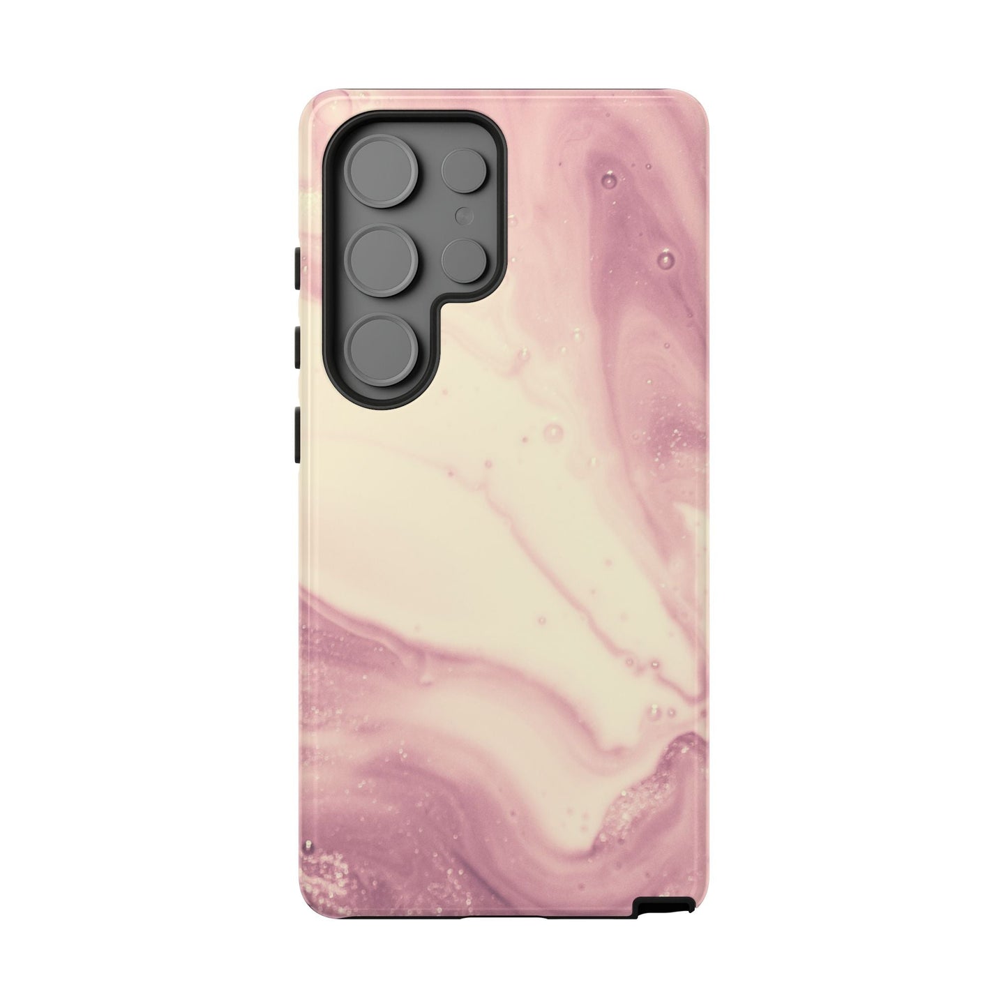 Blush Marble Glow – Samsung Galaxy Case with Rose Gold Swirl Design - BOGO Cases