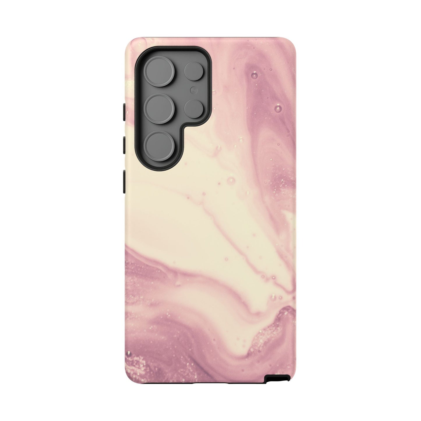 Blush Marble Glow – Samsung Galaxy Case with Rose Gold Swirl Design - BOGO Cases