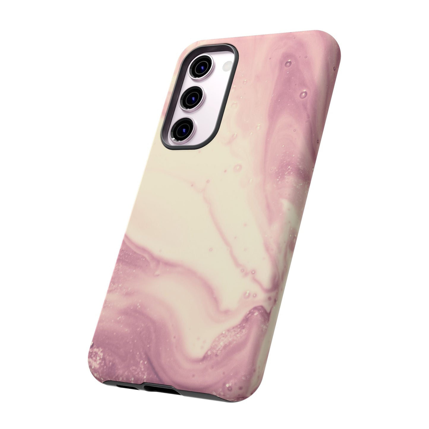 Blush Marble Glow – Samsung Galaxy Case with Rose Gold Swirl Design - BOGO Cases