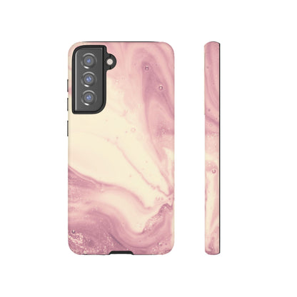 Blush Marble Glow – Samsung Galaxy Case with Rose Gold Swirl Design - BOGO Cases
