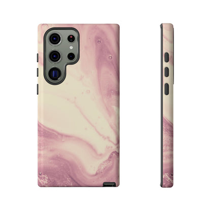 Blush Marble Glow – Samsung Galaxy Case with Rose Gold Swirl Design - BOGO Cases