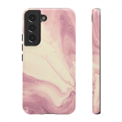 Blush Marble Glow – Samsung Galaxy Case with Rose Gold Swirl Design - BOGO Cases