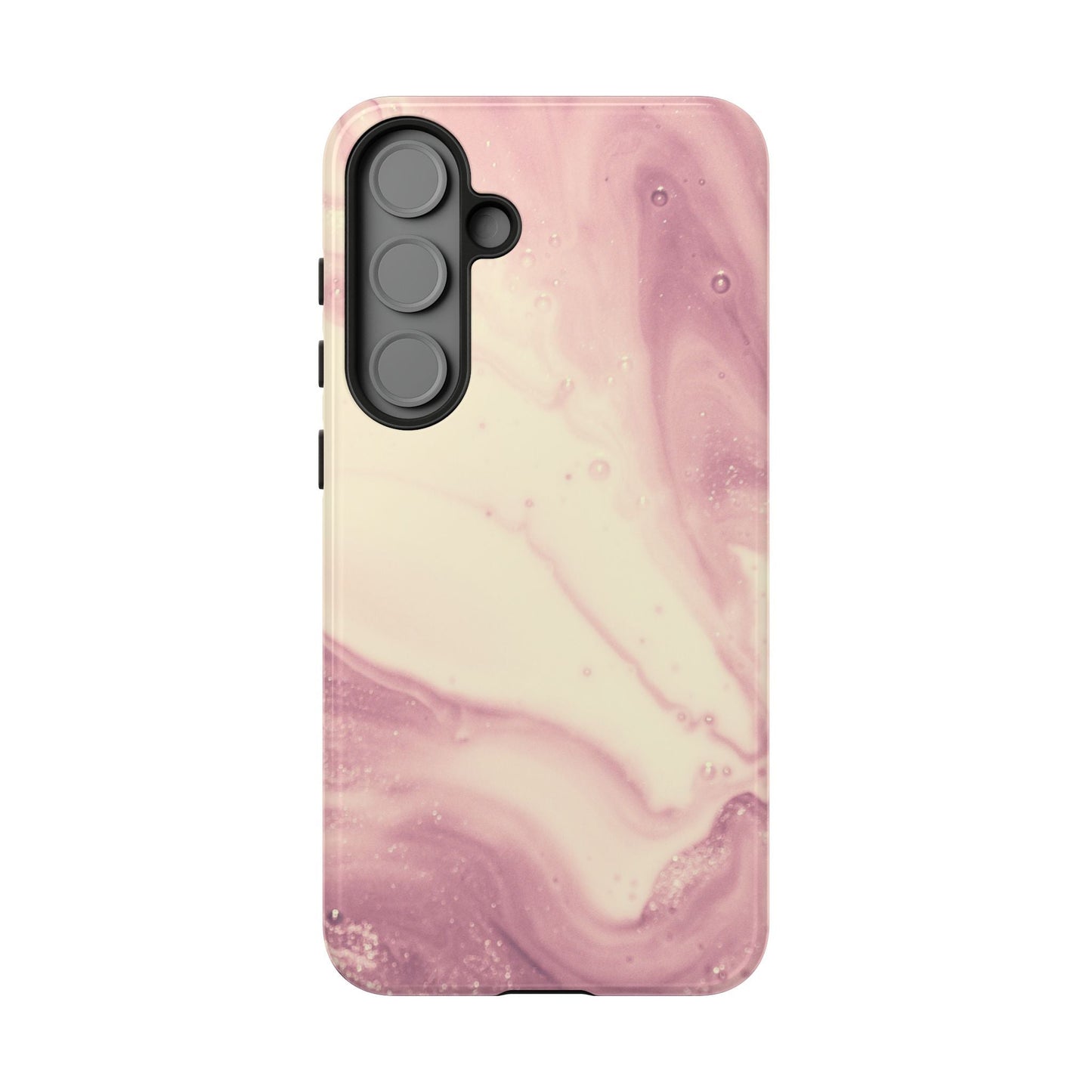 Blush Marble Glow – Samsung Galaxy Case with Rose Gold Swirl Design - BOGO Cases