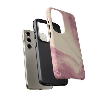Blush Marble Glow – Samsung Galaxy Case with Rose Gold Swirl Design - BOGO Cases