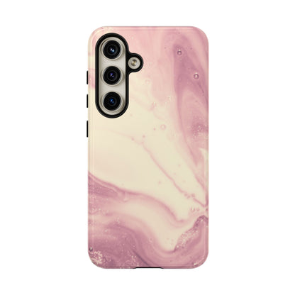 Blush Marble Glow – Samsung Galaxy Case with Rose Gold Swirl Design - BOGO Cases