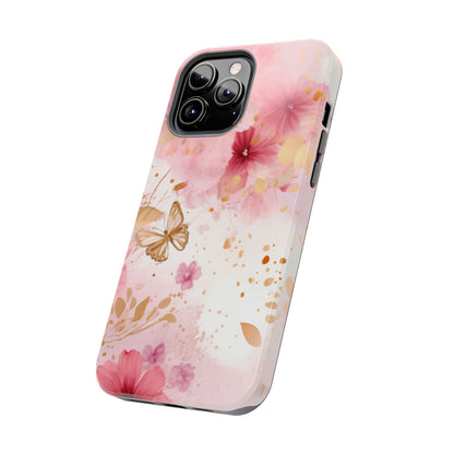 Blush Pink Floral Butterfly - iPhone Case - BOGO Cases