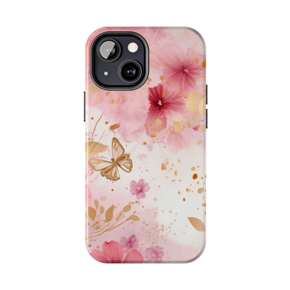 Blush Pink Floral Butterfly - iPhone Case - BOGO Cases