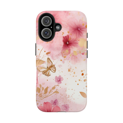 Blush Pink Floral Butterfly - iPhone Case - BOGO Cases