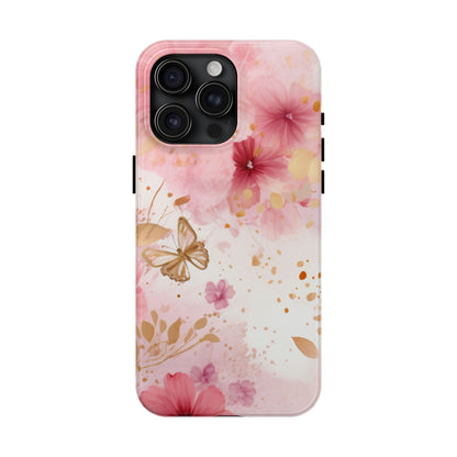 Blush Pink Floral Butterfly - iPhone Case - BOGO Cases