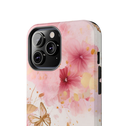 Blush Pink Floral Butterfly - iPhone Case - BOGO Cases