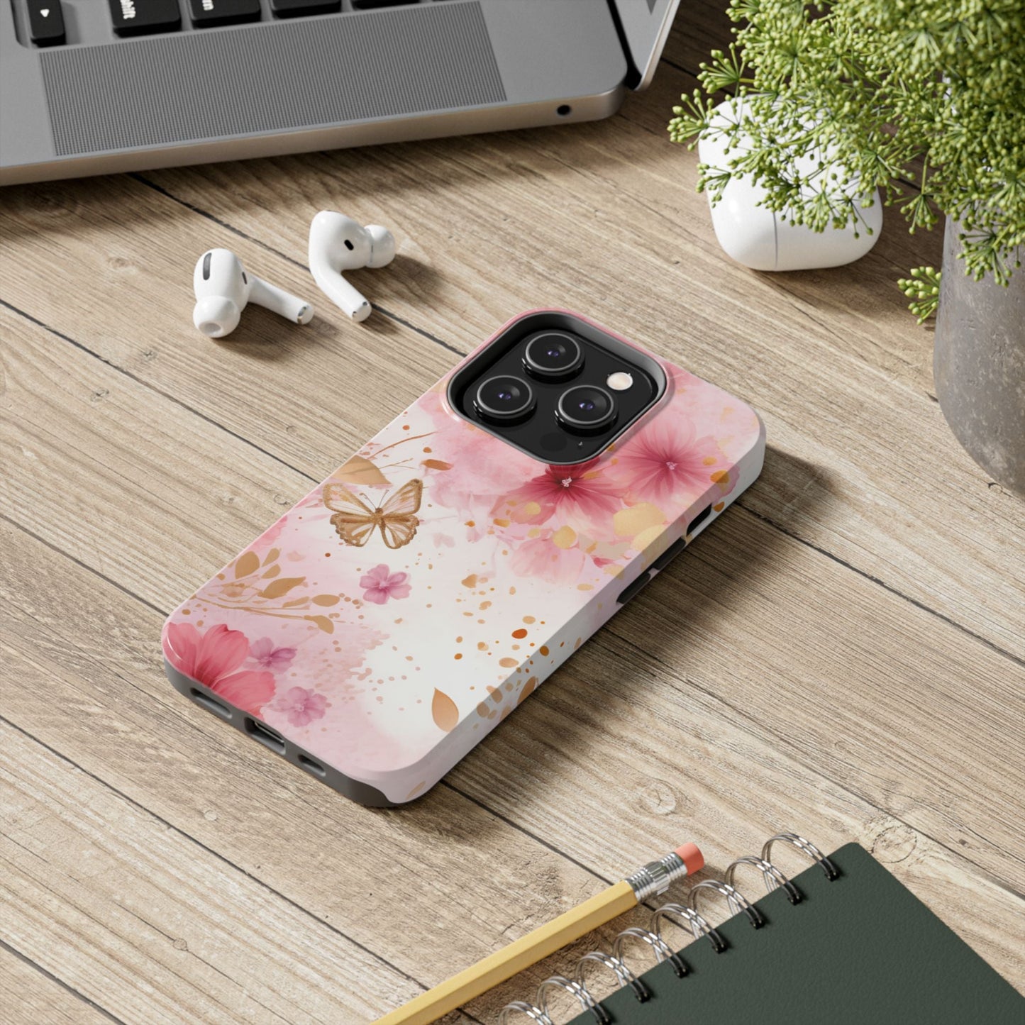 Blush Pink Floral Butterfly - iPhone Case - BOGO Cases