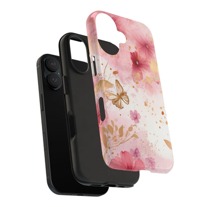 Blush Pink Floral Butterfly - iPhone Case - BOGO Cases