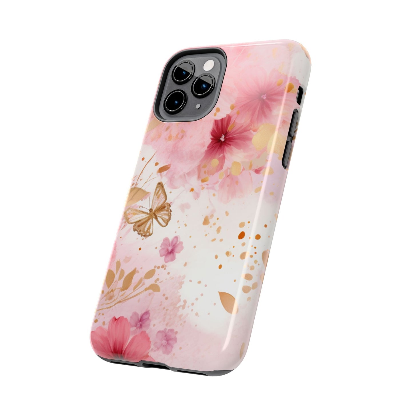 Blush Pink Floral Butterfly - iPhone Case - BOGO Cases
