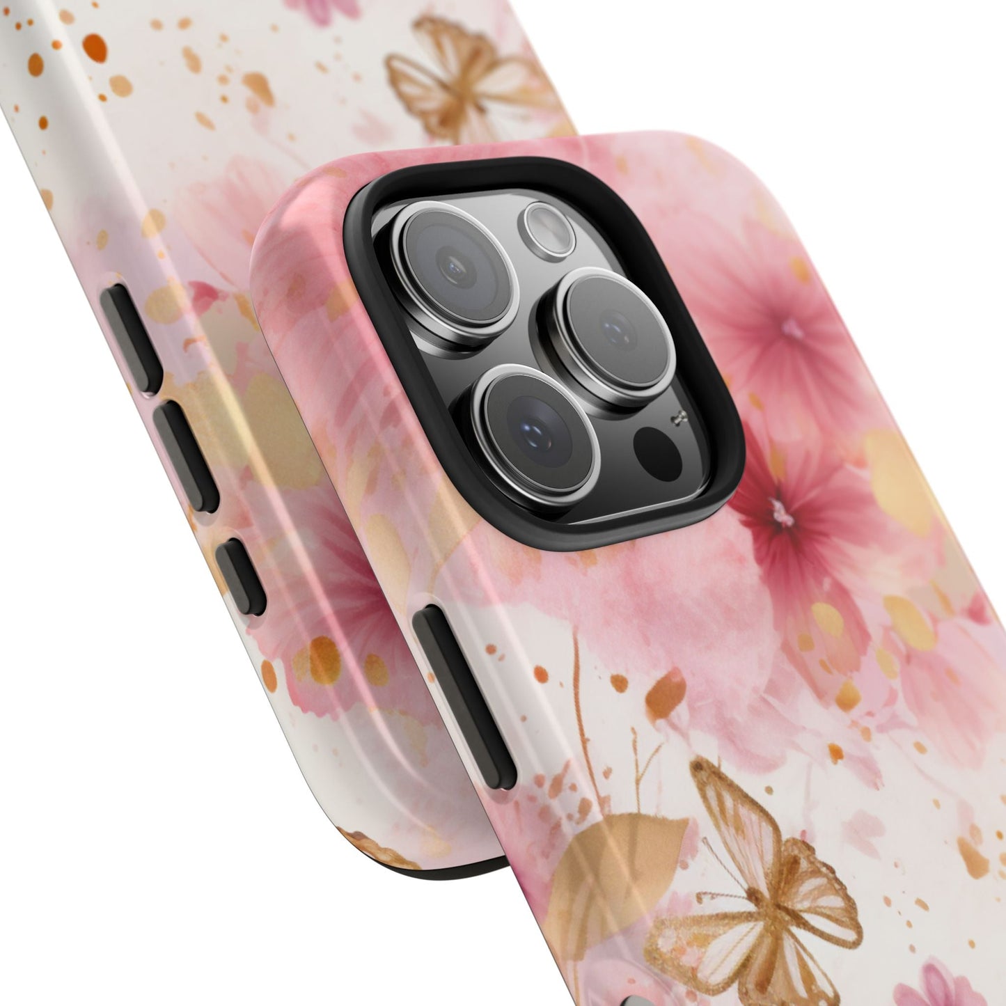 Blush Pink Floral Butterfly - iPhone Case - BOGO Cases