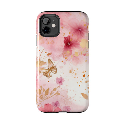 Blush Pink Floral Butterfly - iPhone Case - BOGO Cases