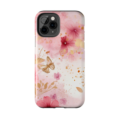 Blush Pink Floral Butterfly - iPhone Case - BOGO Cases