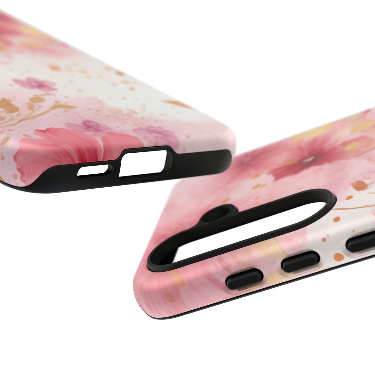 Blush Pink Floral Butterfly - Samsung Galaxy Case - BOGO Cases