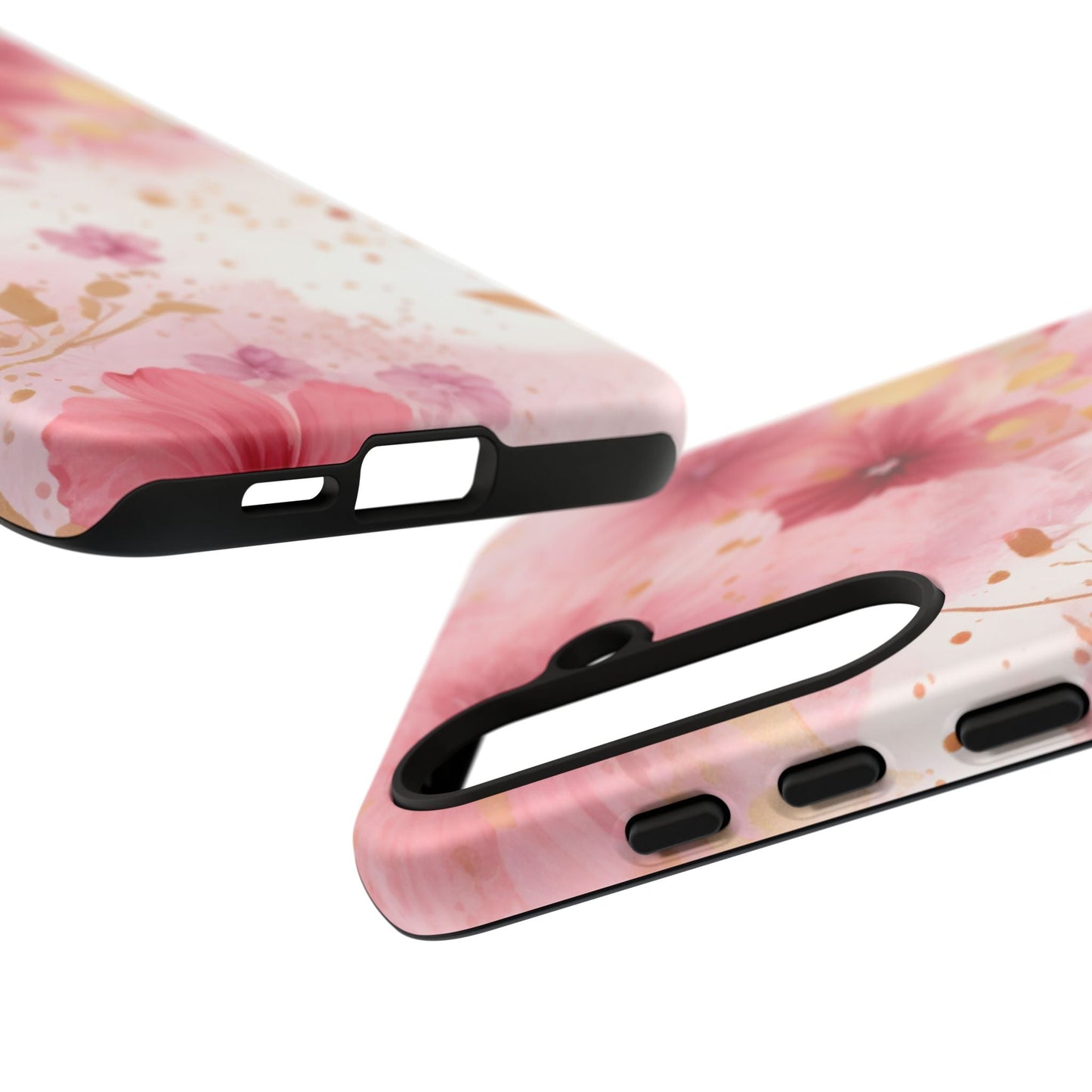 Blush Pink Floral Butterfly - Samsung Galaxy Case - BOGO Cases