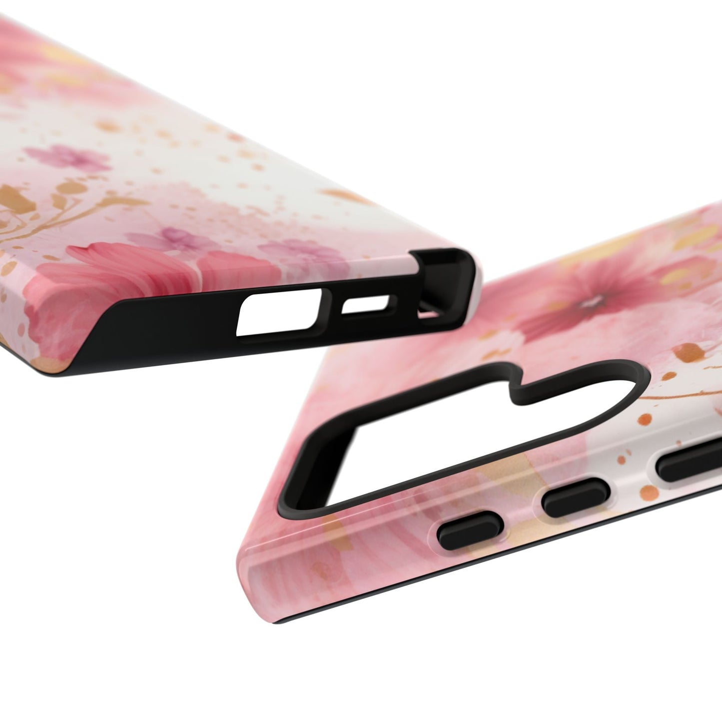 Blush Pink Floral Butterfly - Samsung Galaxy Case - BOGO Cases