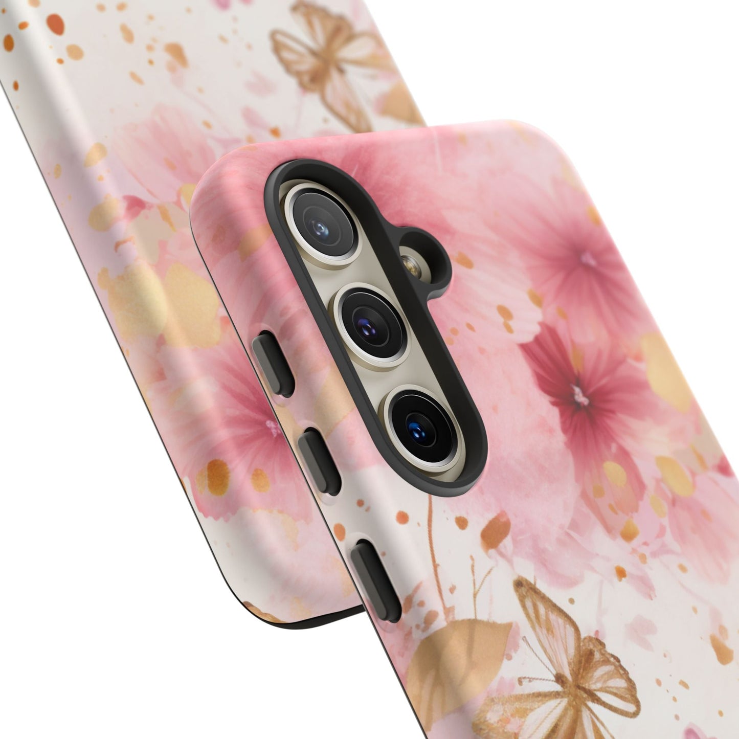 Blush Pink Floral Butterfly - Samsung Galaxy Case - BOGO Cases