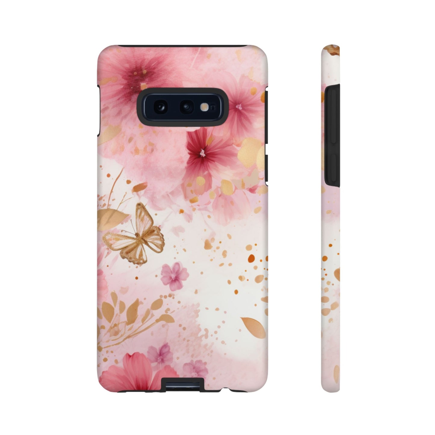 Blush Pink Floral Butterfly - Samsung Galaxy Case - BOGO Cases