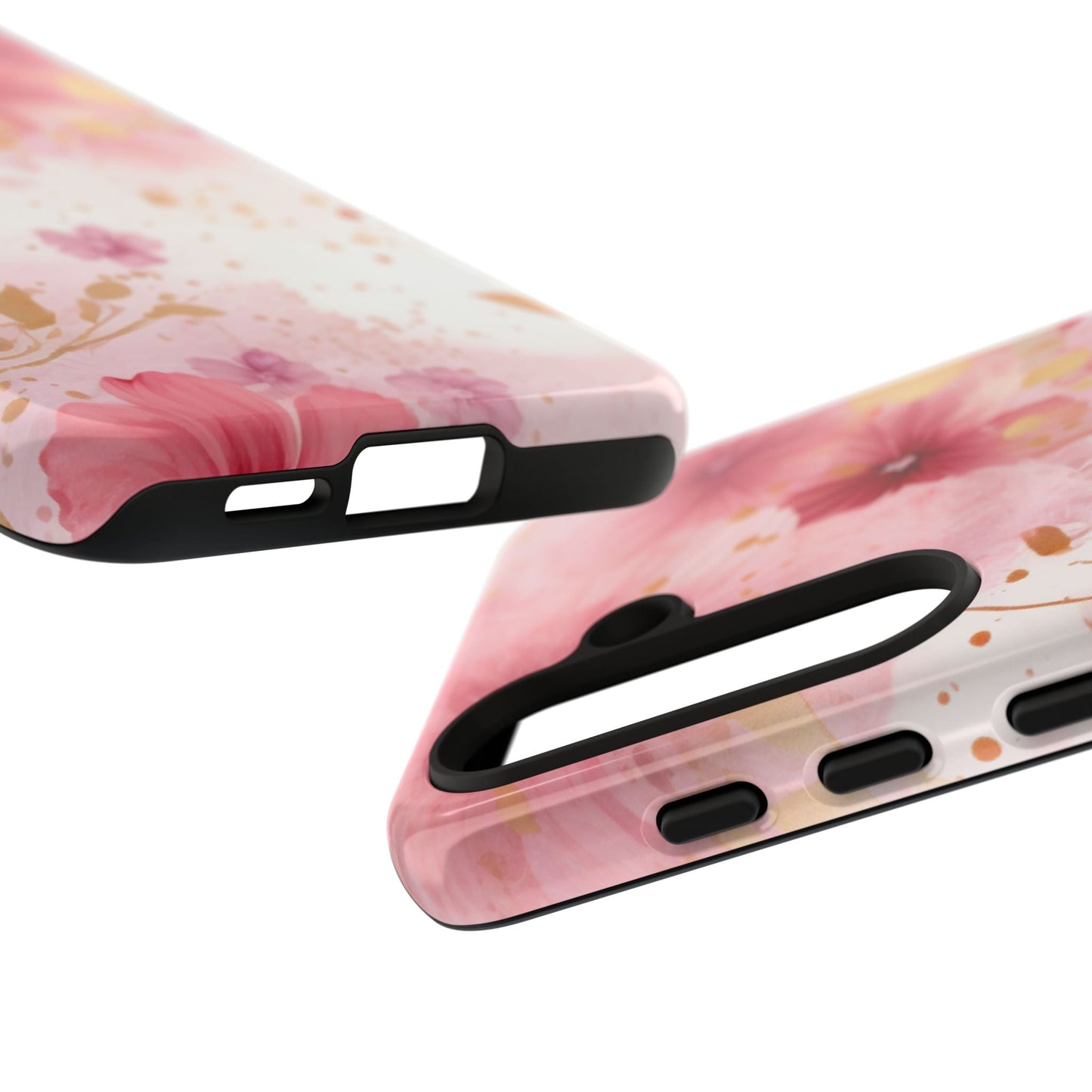 Blush Pink Floral Butterfly - Samsung Galaxy Case - BOGO Cases