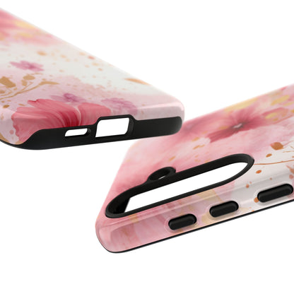 Blush Pink Floral Butterfly - Samsung Galaxy Case - BOGO Cases
